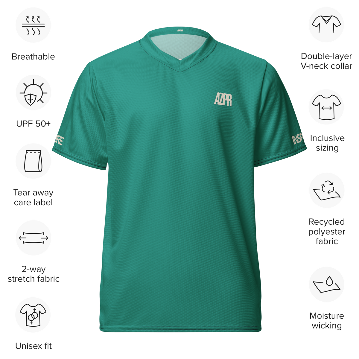 ONE sport jersey • AZPR • A Mental Health Movement • Motivational Apparel • And More