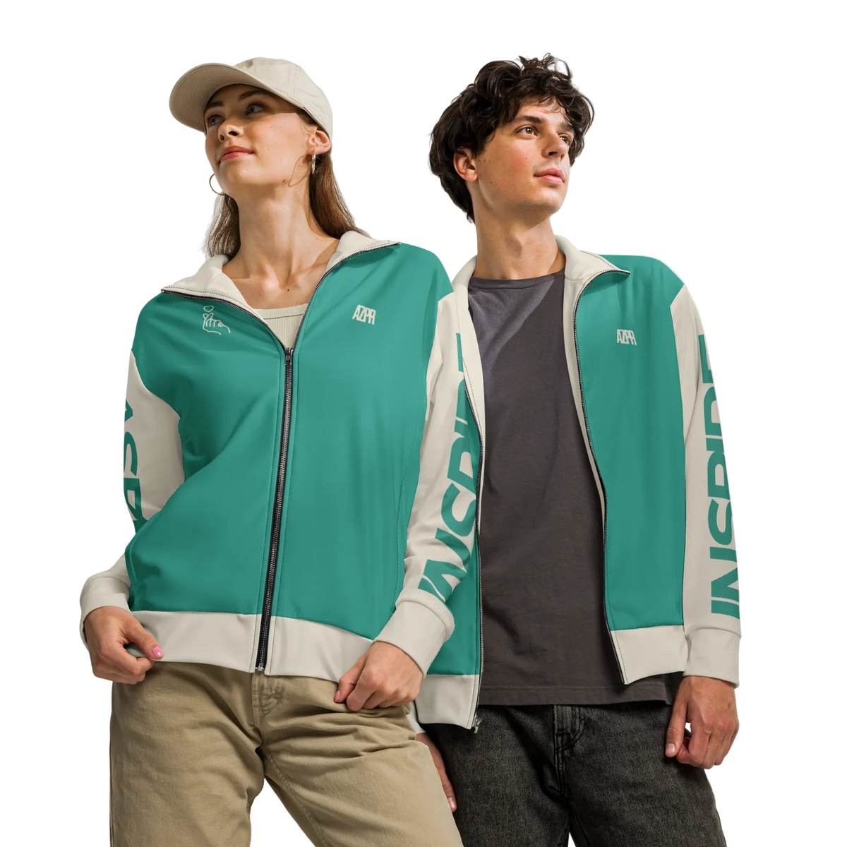 ESSENTIAL track jacket (pre-order) by AZPR, front view