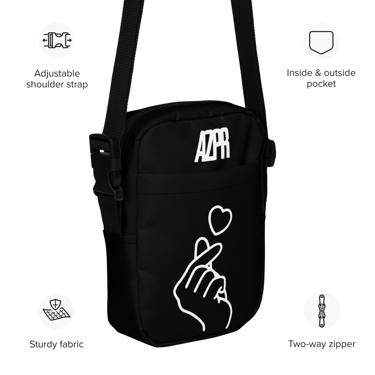 ESSENTIAL crossbody bag • AZPR • A Mental Health Movement • Motivational Apparel • And More