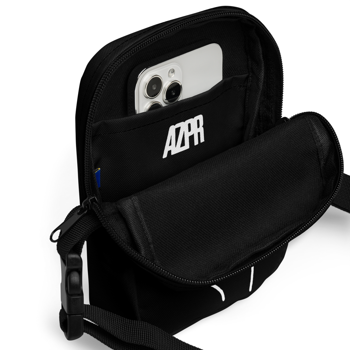 (PRE-ORDER) DE ESSENTIAL CROSSBODY-TAS - AZPR • Een beweging voor geestelijke gezondheid en motiverende kleding